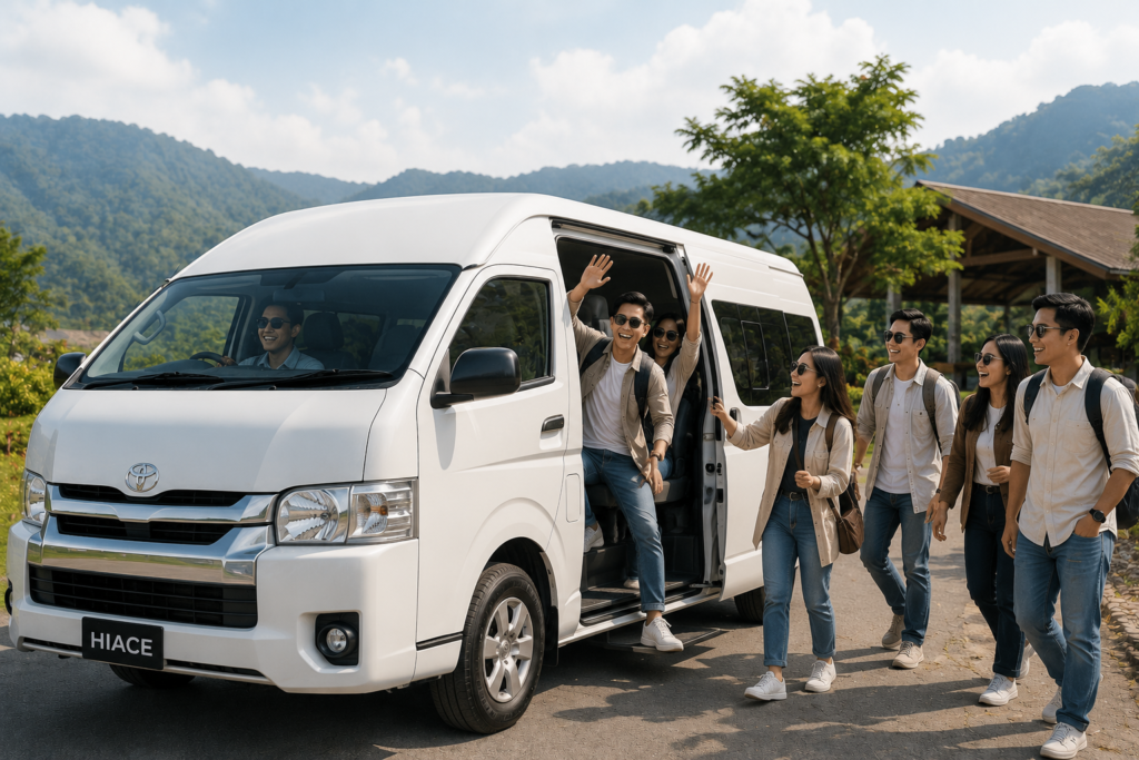 rombongan sewa hiace di Bandung
